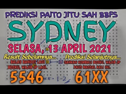 Tarikan Paito Sydney Hari Ini Selasa 13 Aprile 2021 Rumus Bocoran Jp Sydney