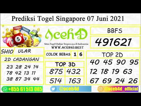 Prediksi Togel Сингапур 07 Юни 2021