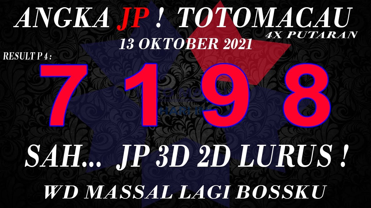 Prediksi Toto Macau 13 Oktobra 2021 Prediksi Totomacau Com Hari Ini Totomacau Hari Ini