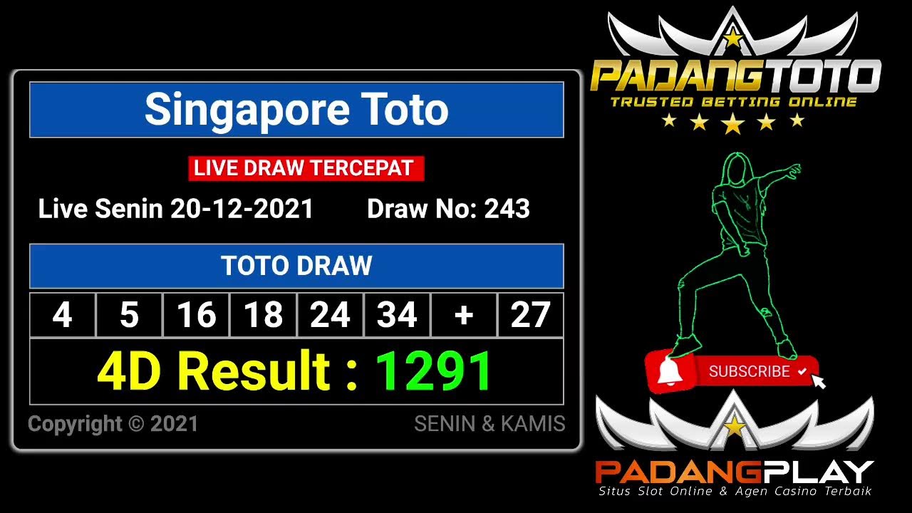 LIVE DRAW SINGAPORE HARI INI SENIN 20 DESEMBER 2021 LIVE